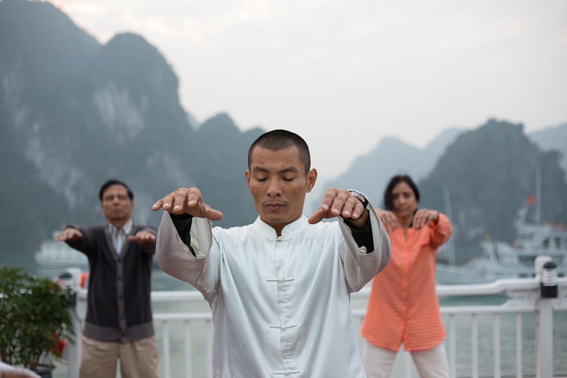 Tai Chi in Halong Bay