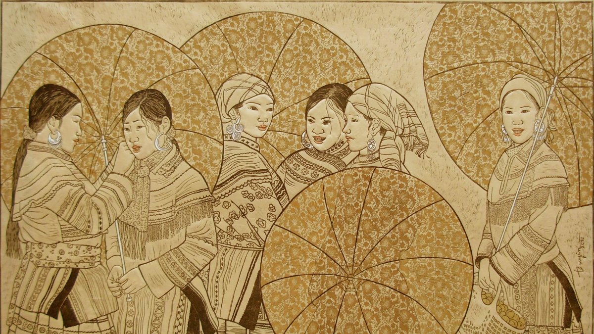 Exquisite Wood Carving Picture