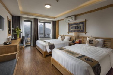 Sapa Highland Resort & Spa - Deluxe Twin Mountain/ City View