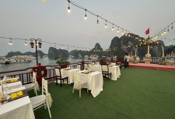 Dinner on sundeck