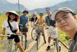 Funny small group in our rural trip 