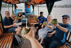Slake with fresh coconut 