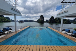 Spacious Pool On 5-star Halong Bay Cruise