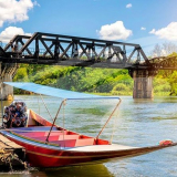 Damnoen Saduak Floating Market & River Kwai