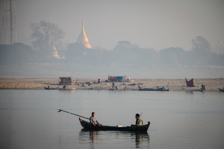 Scenery along river bank