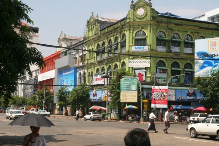 Colorful Colonial Center Of Yangon