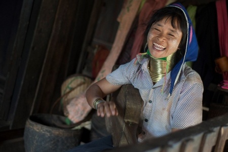 Padaung Girl In Loikaw