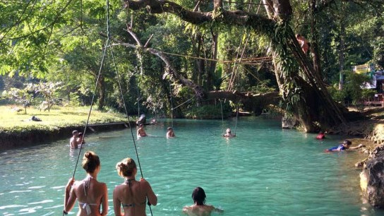 Vang Vieng Trekking and Kayaking Full day