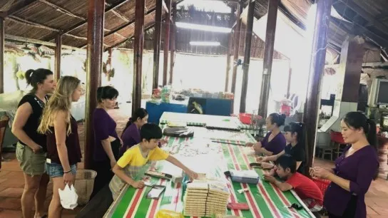 Day 2 Travel To The Coconut Processing Workshop To Learn How People Make A Coconut Candy