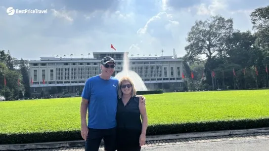Cross To The Historical Reunification Palace