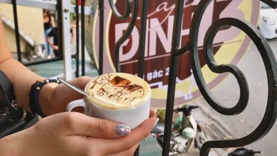 Enjoy Vietnamese Famous Egg Coffee