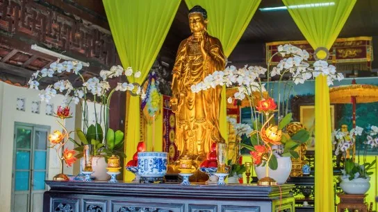 Long Son Pagoda Is A Temple In Nha Trang Built In The 19th Century