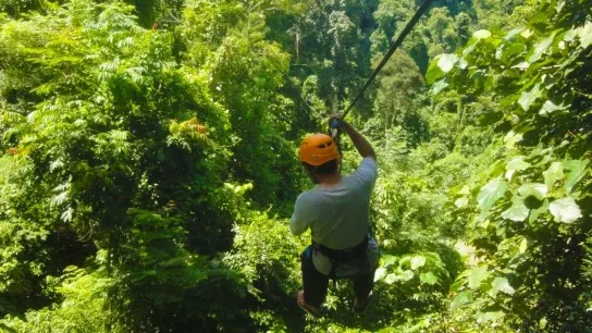Day 4 Zipline Flying Over The Jungle And The Waterfalls
