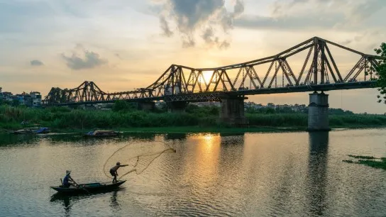 Day 7 Bike Across The Historic Long Bien Bridge