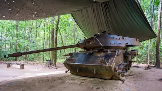 Day 13 Tank Displayed In Cu Chi Tunnels