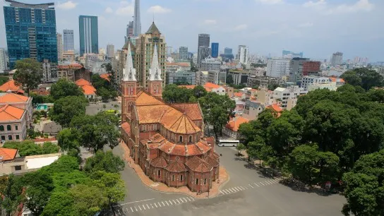 Day 2 Aerial View Of Saigon Notre Dame Cathedral