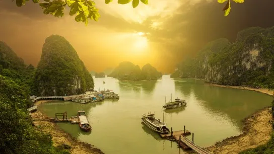 Day 5 Golden Sunset In Halong Bay