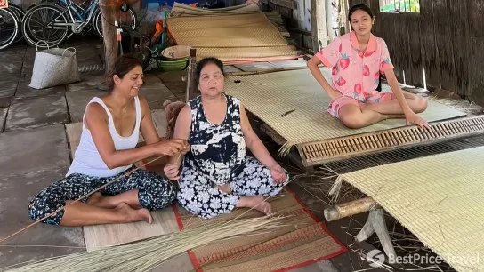 Day 2 Learning The Art Of Mat Weaving From Local Experts