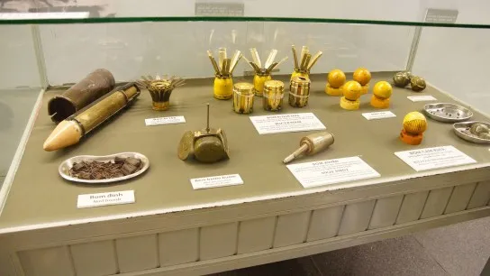 Day 13 Grenade And Cluster Bomblets Displayed At The War Remnants Museum
