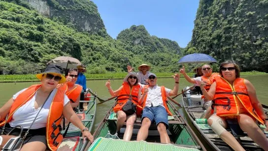 Day 3 Board A Traditional Sampan For A Serene Ride On The Ngo Dong River