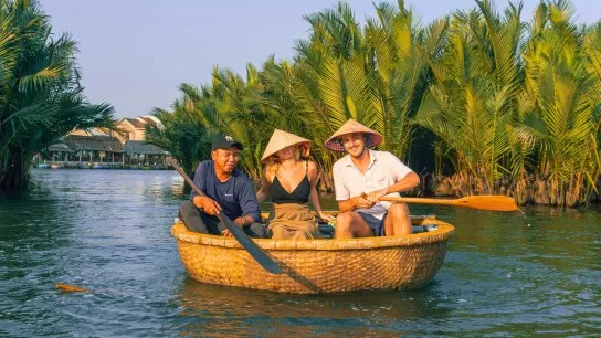 Day 2 Bamboo Basket Boat Ride In The Coco Palm Forest