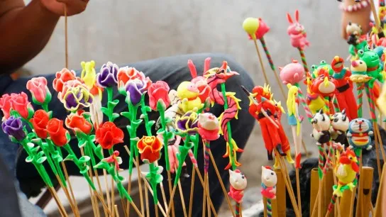 Day 3 Delight In Colorful To He Toys Handcrafted From Rice Dough