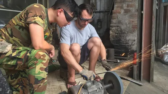 Day 3 Learn The Art Of Metal Forging From A Skilled Local In Da Sy Village