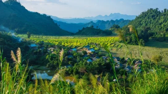 Day 5 Find Peace In Kho Muong Village, Tucked Beneath Towering Cliffs And Verdant Hills