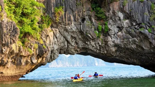 Day 3 Paddle a Kayak Amid Halong Bay’s Limestone Wonders