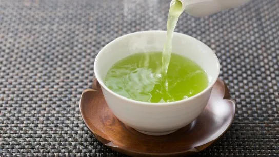 Enjoy A Sweet Welcome Dessert Served With Fresh Local Green Tea
