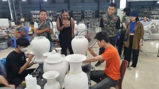 See Skilled Hands At Work In Bat Trang Pottery Village