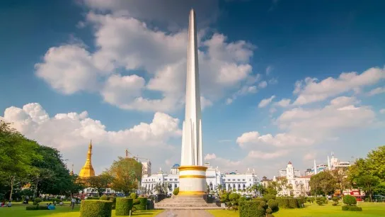 Day 11 See The Iconic Independence Monument In The Heart Of Yangon