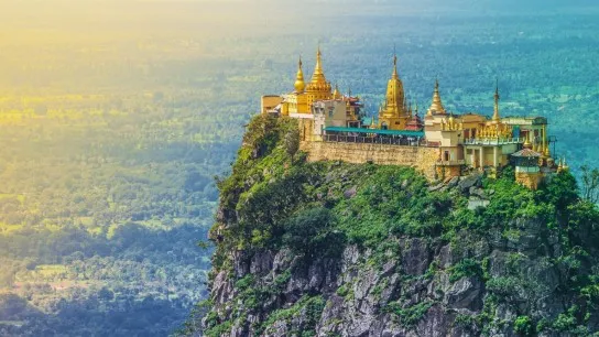 Day 13 Climb To The Dramatic Popa Taungkalat Shrine Perched Atop A Volcanic Rock