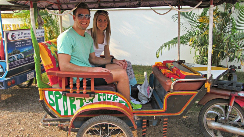 Cambodia Style Tuk Tuk Remorque