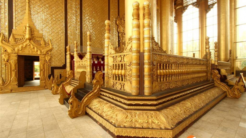 Royal Lion Throne Hall In Kanbawzathadi Palace