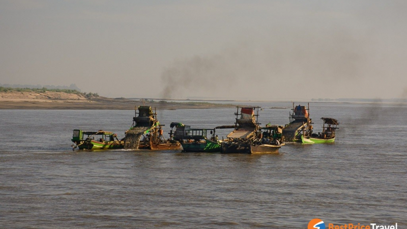 Hard At Work On The Irrawaddy River
