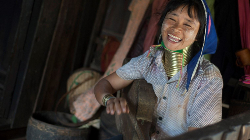 Padaung Girl In Loikaw