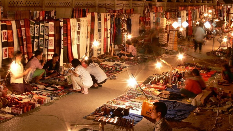 Night Market In Luang Prabang