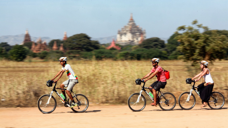 Biking Rural Village