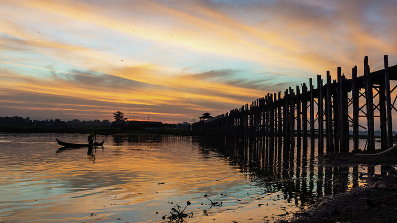 U Bein Bridge Sunset