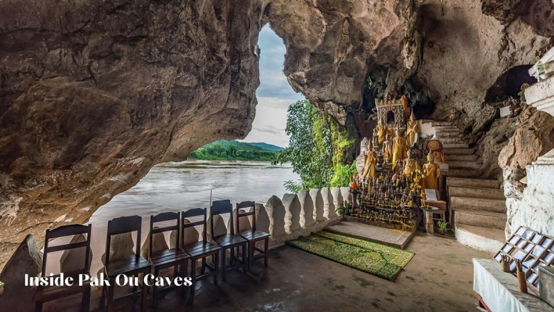Inside Pak Ou Caves