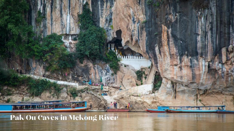 Pak Ou Caves In Mekong River