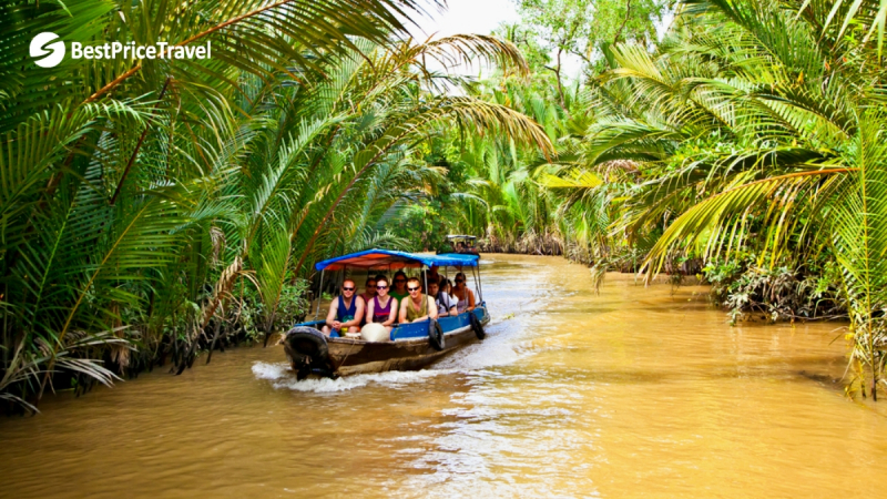 Day 16 Boat Tour Cruising Along Ham Luong River
