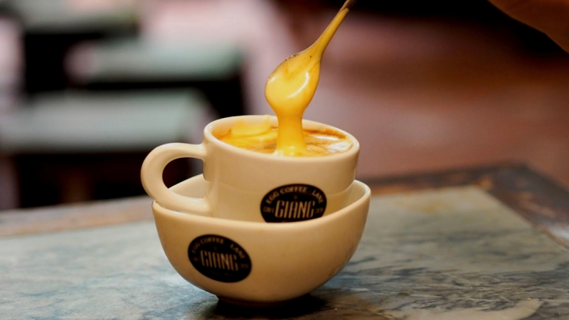 Try The Famous Egg Coffee