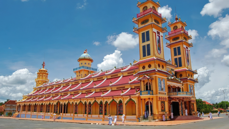 Colorful Cao Dai Temple