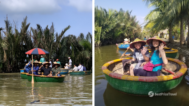Paddle Towards The Direction Of Cua Dai Bridge