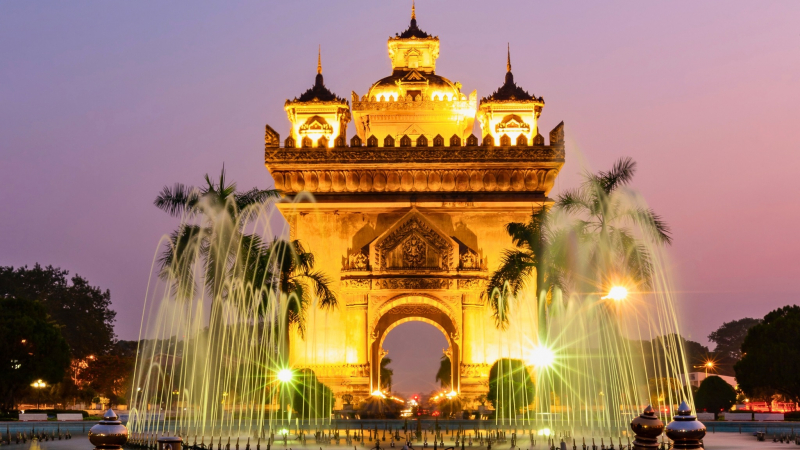 Day 4 Patuxai Monument - War Monument In Downtown Vientiane