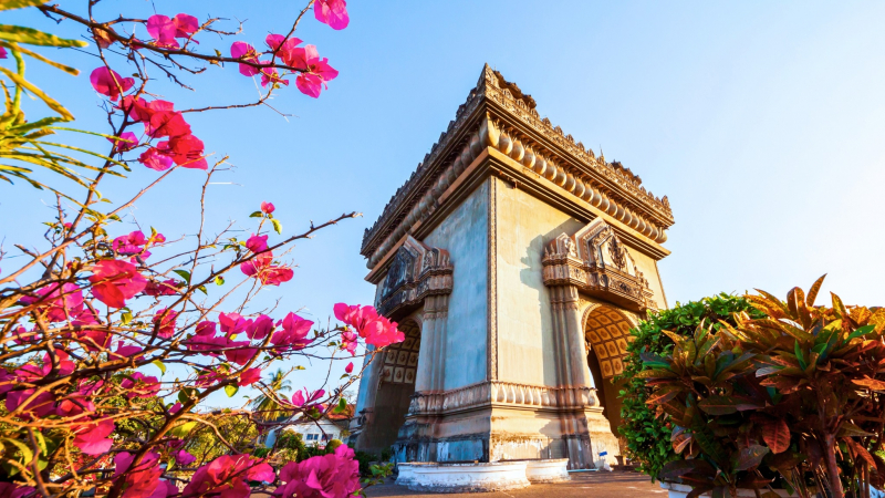 Day 6 Patuxay Monument, Renowned As Vientiane's Own Arc De Triomphe