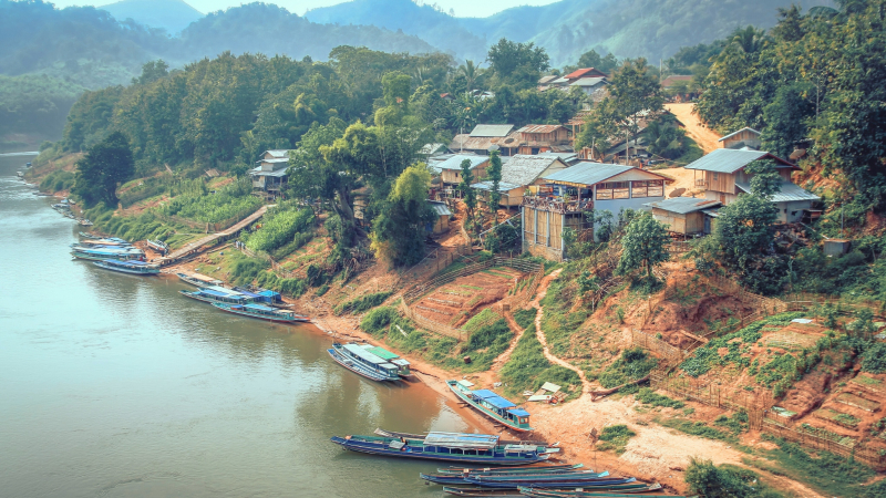 Day 8 Passing Through The Rural Town Of Nong Khiaw