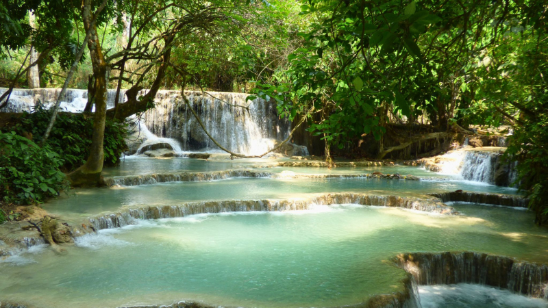 Day 2 Kuang Si Waterfall One Of The Highlight When Visiting Luang Prabang
